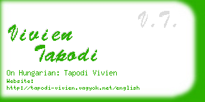 vivien tapodi business card